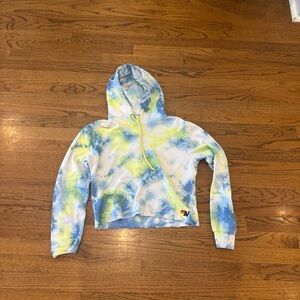 Aviator Nation tie-dye Hoodie Blue and Yellow